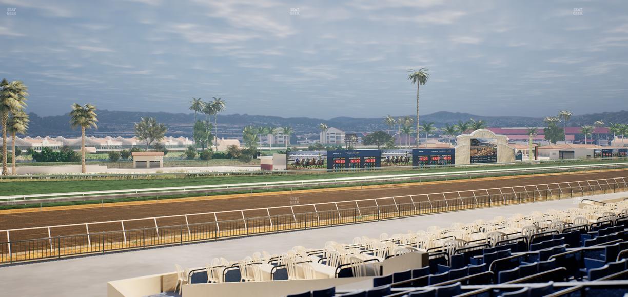 Del Mar Thoroughbred Club - Section Stretch Run Box 63 D Lvl 2 Seat View