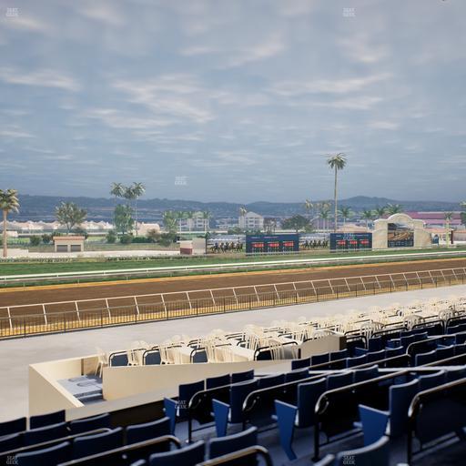 Del Mar Thoroughbred Club - Section Stretch Run Box 63 D Lvl 2 Seat View