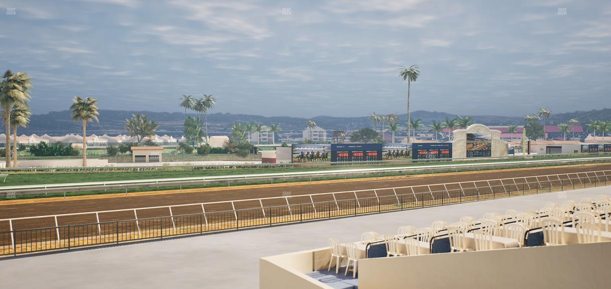 Del Mar Thoroughbred Club - Section Stretch Run Box 64 A Lvl 2 Seat View