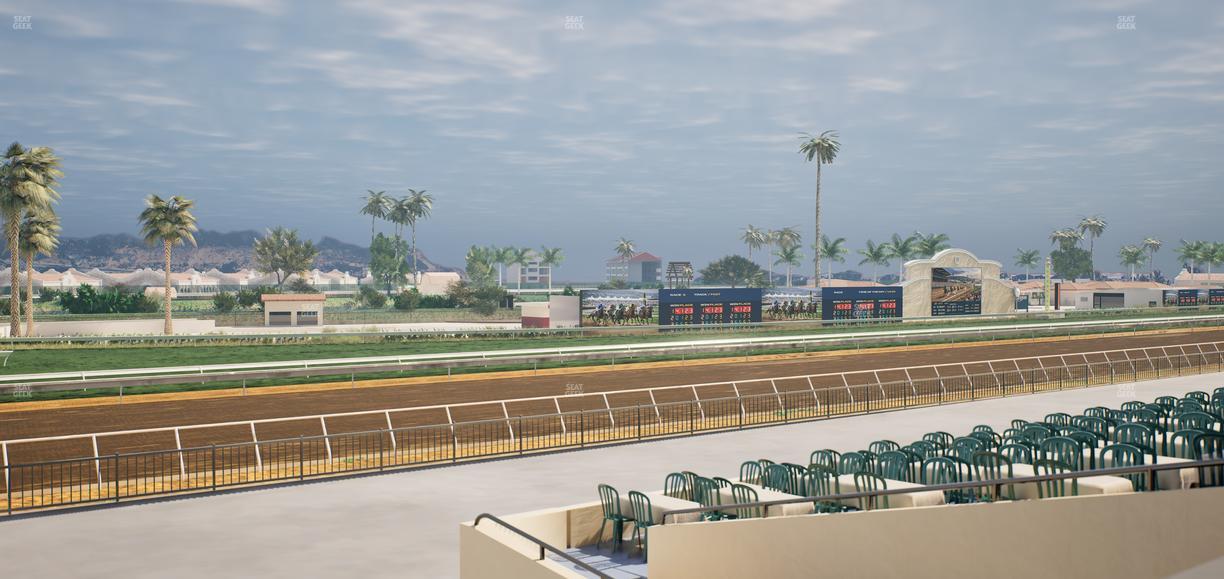 Del Mar Thoroughbred Club - Section Stretch Run Box 64 B Lvl 2 Seat View
