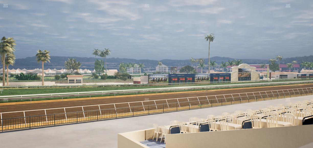 Del Mar Thoroughbred Club - Section Stretch Run Box 64 B Lvl 2 Seat View