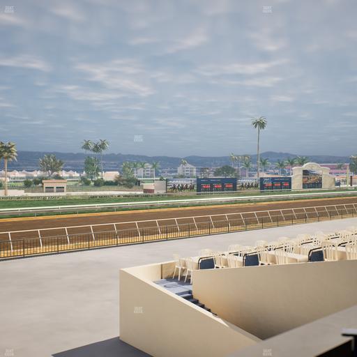 Del Mar Thoroughbred Club - Section Stretch Run Box 64 B Lvl 2 Seat View