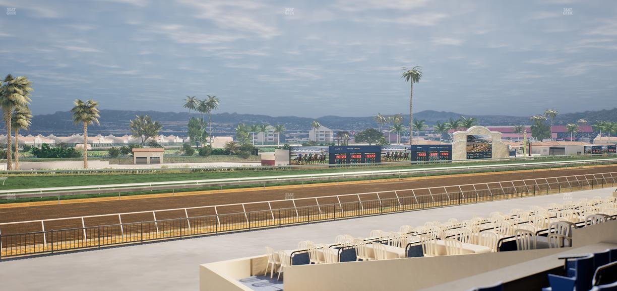Del Mar Thoroughbred Club - Section Stretch Run Box 64 C Lvl 2 Seat View
