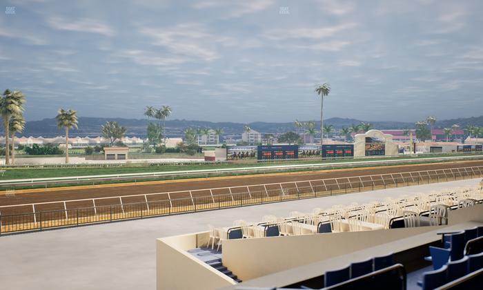 Del Mar Thoroughbred Club - Section Stretch Run Box 64 C Lvl 2 Seat View