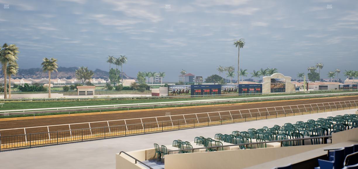 Del Mar Thoroughbred Club - Section Stretch Run Box 64 C Lvl 2 Seat View
