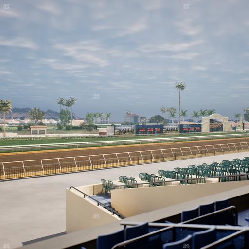 Del Mar Thoroughbred Club - Section Stretch Run Box 64 C Lvl 2 Seat View