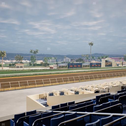 Del Mar Thoroughbred Club - Section Stretch Run Box 64 D Lvl 2 Seat View