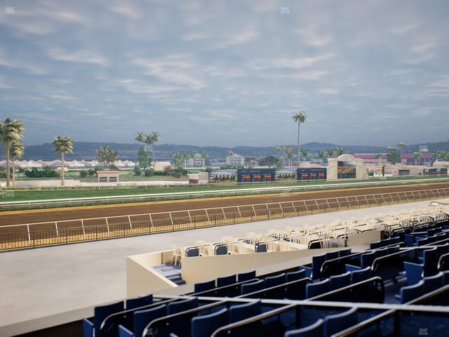 Del Mar Thoroughbred Club - Section Stretch Run Box 64 D Lvl 2 Seat View
