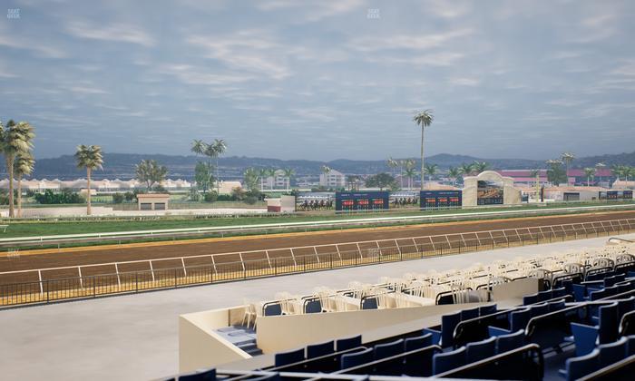 Del Mar Thoroughbred Club - Section Stretch Run Box 64 D Lvl 2 Seat View