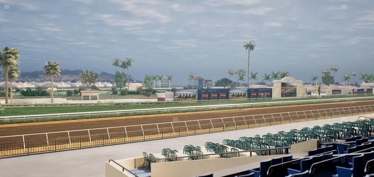Del Mar Thoroughbred Club - Section Stretch Run Box 64 D Lvl 2 Seat View