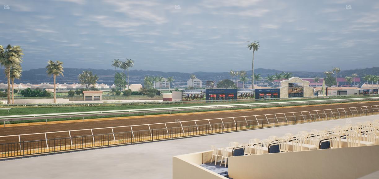 Del Mar Thoroughbred Club - Section Stretch Run Box 65 B Lvl 2 Seat View