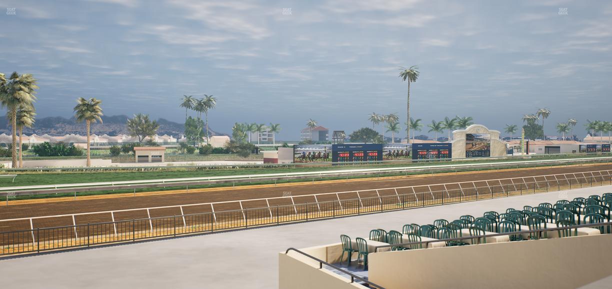 Del Mar Thoroughbred Club - Section Stretch Run Box 65 B Lvl 2 Seat View