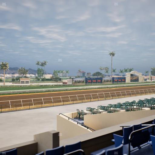 Del Mar Thoroughbred Club - Section Stretch Run Box 65 C Lvl 2 Seat View