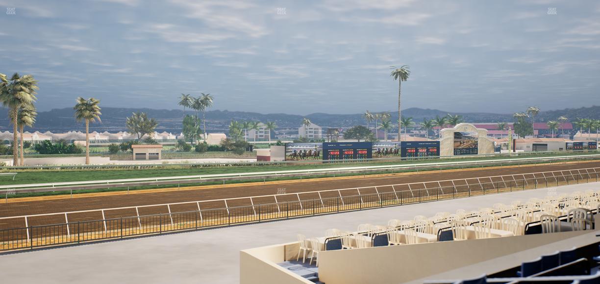 Del Mar Thoroughbred Club - Section Stretch Run Box 65 C Lvl 2 Seat View