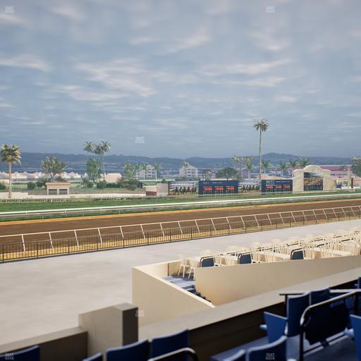 Del Mar Thoroughbred Club - Section Stretch Run Box 65 C Lvl 2 Seat View