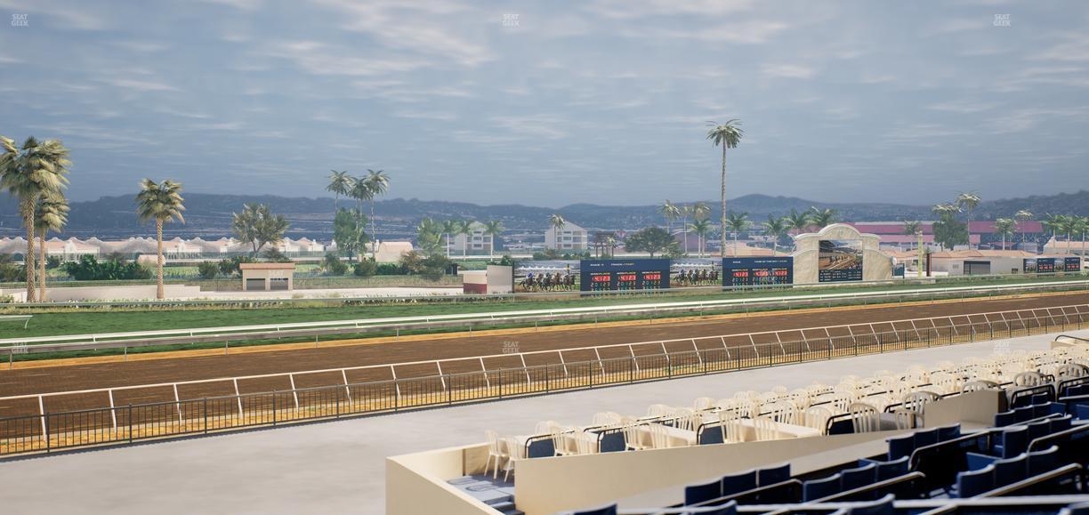 Del Mar Thoroughbred Club - Section Stretch Run Box 65 D Lvl 2 Seat View