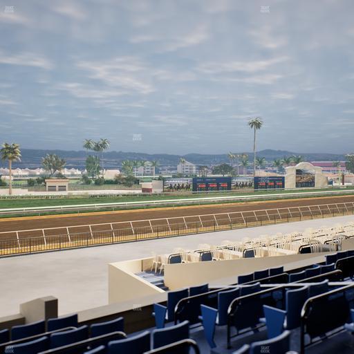 Del Mar Thoroughbred Club - Section Stretch Run Box 65 D Lvl 2 Seat View
