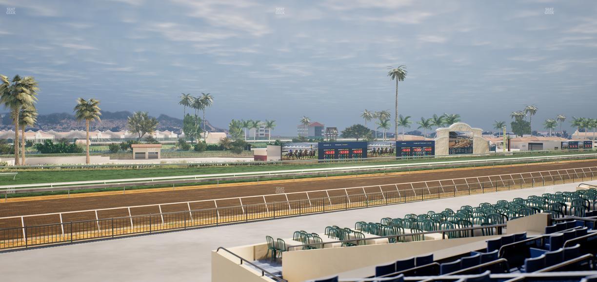 Del Mar Thoroughbred Club - Section Stretch Run Box 65 D Lvl 2 Seat View