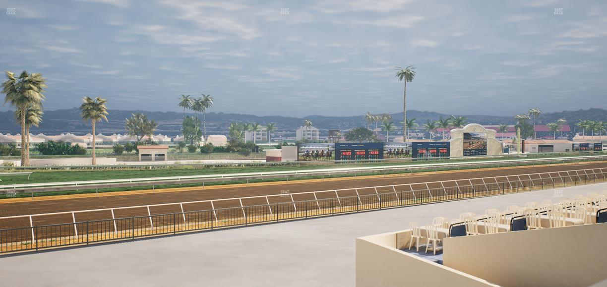 Del Mar Thoroughbred Club - Section Stretch Run Box 66 A Lvl 2 Seat View