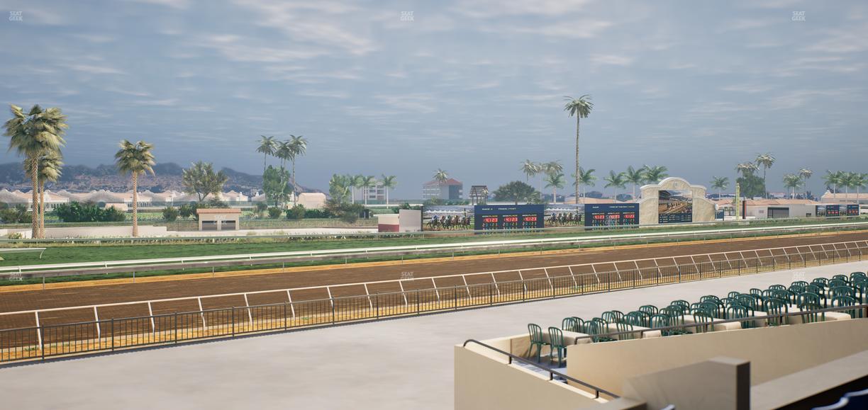 Del Mar Thoroughbred Club - Section Stretch Run Box 66 B Lvl 2 Seat View