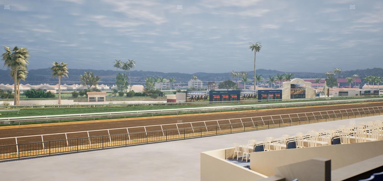 Del Mar Thoroughbred Club - Section Stretch Run Box 66 B Lvl 2 Seat View