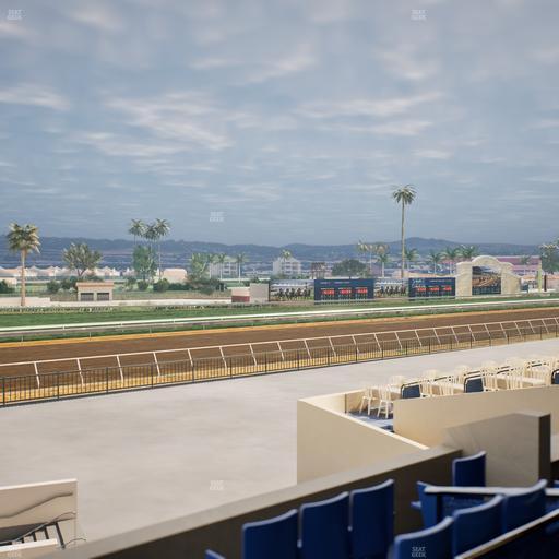 Del Mar Thoroughbred Club - Section Stretch Run Box 66 B Lvl 2 Seat View
