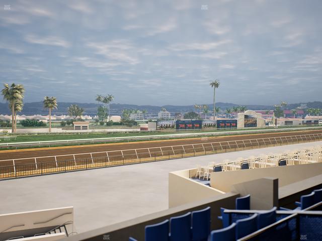Del Mar Thoroughbred Club - Section Stretch Run Box 66 B Lvl 2 Seat View