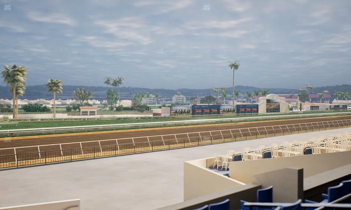 Del Mar Thoroughbred Club - Section Stretch Run Box 66 B Lvl 2 Seat View