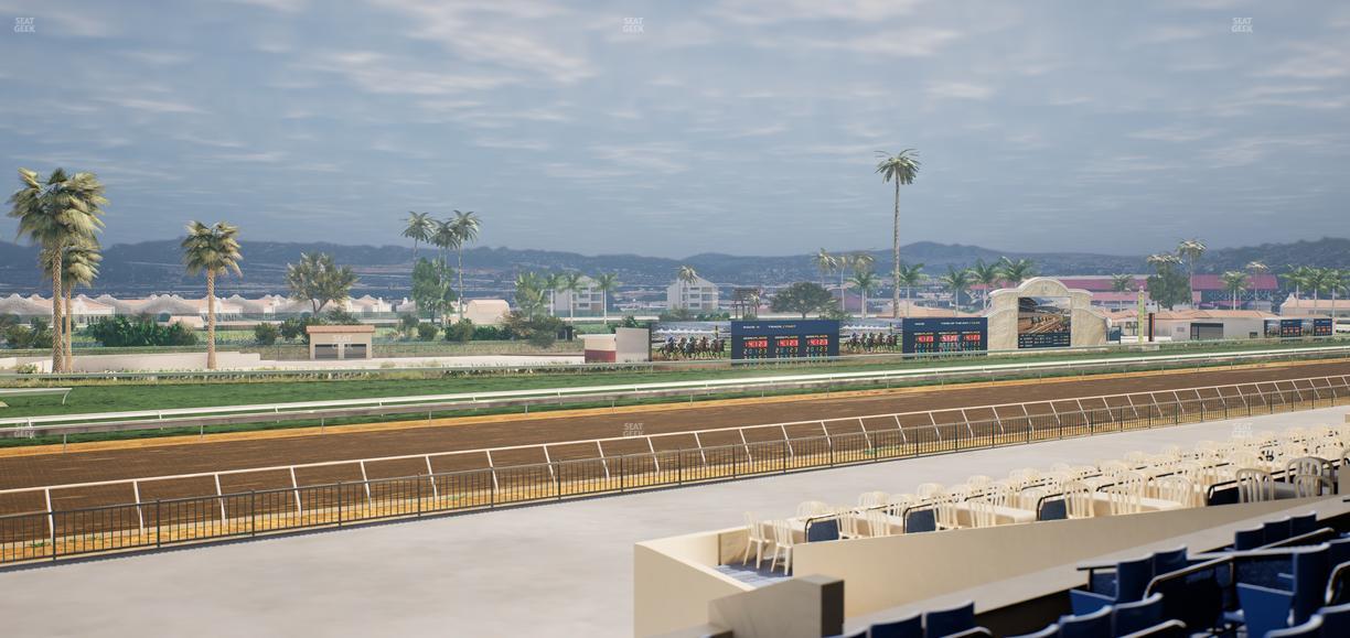 Del Mar Thoroughbred Club - Section Stretch Run Box 66 C Lvl 2 Seat View