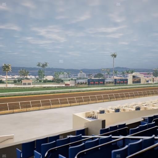 Del Mar Thoroughbred Club - Section Stretch Run Box 66 C Lvl 2 Seat View