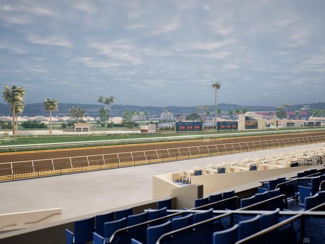 Del Mar Thoroughbred Club - Section Stretch Run Box 66 C Lvl 2 Seat View