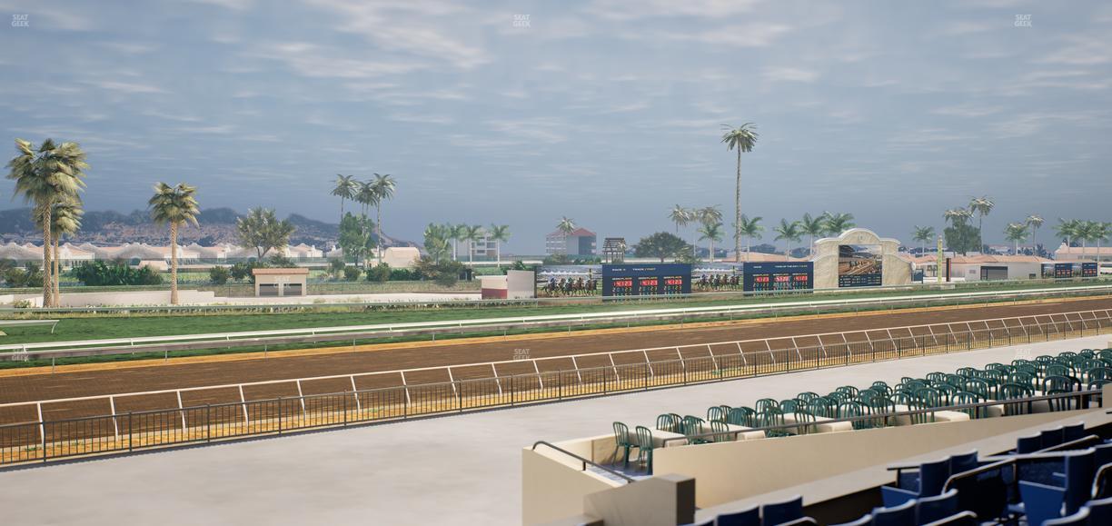 Del Mar Thoroughbred Club - Section Stretch Run Box 66 C Lvl 2 Seat View