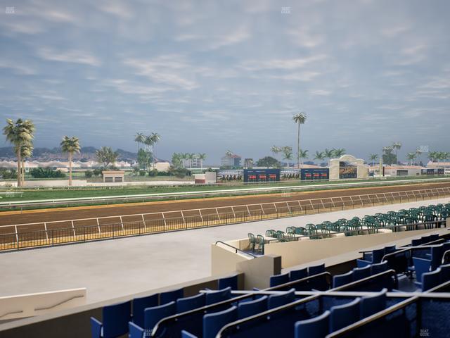 Del Mar Thoroughbred Club - Section Stretch Run Box 66 C Lvl 2 Seat View