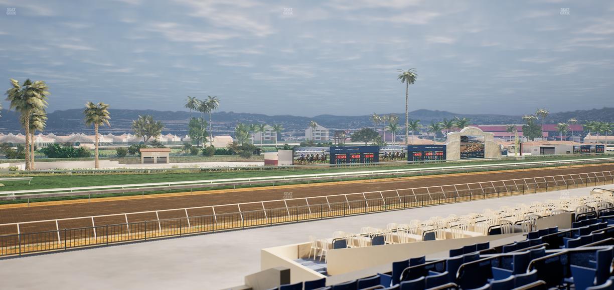 Del Mar Thoroughbred Club - Section Stretch Run Box 66 D Lvl 2 Seat View