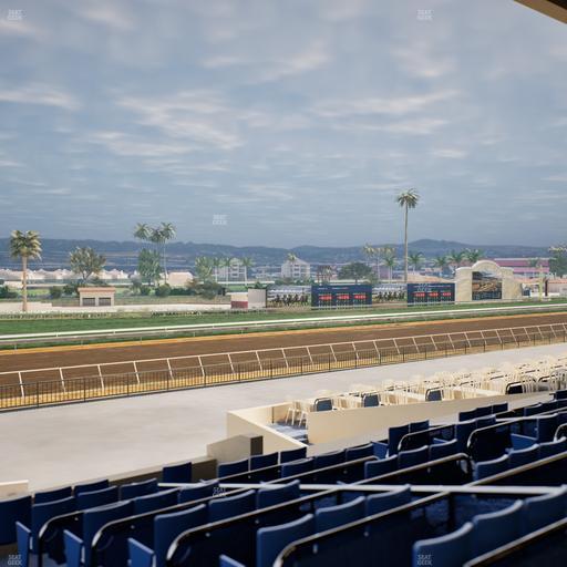 Del Mar Thoroughbred Club - Section Stretch Run Box 66 D Lvl 2 Seat View