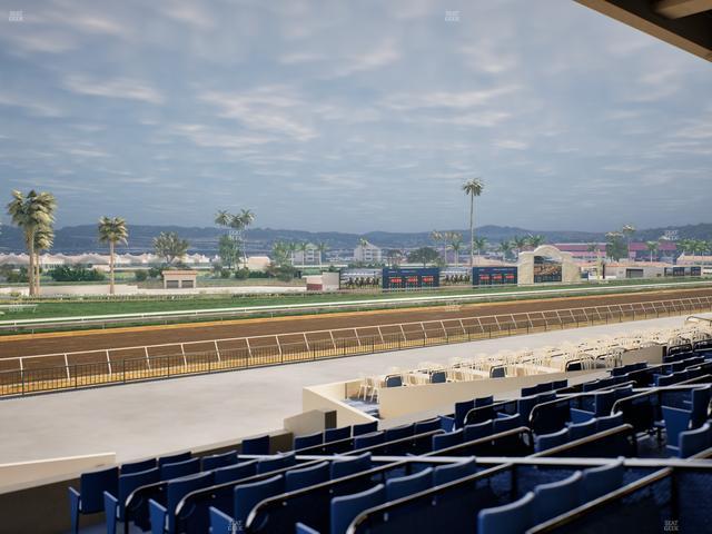 Del Mar Thoroughbred Club - Section Stretch Run Box 66 D Lvl 2 Seat View