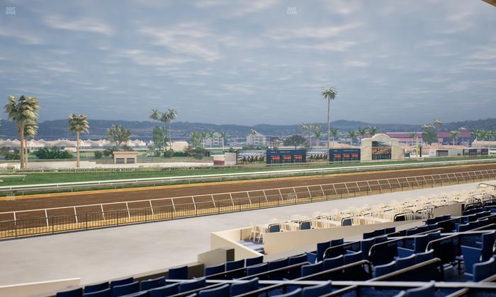 Del Mar Thoroughbred Club - Section Stretch Run Box 66 D Lvl 2 Seat View