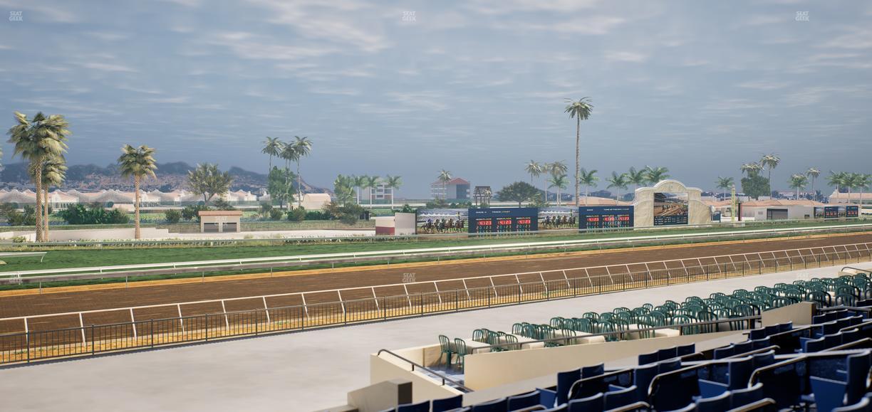 Del Mar Thoroughbred Club - Section Stretch Run Box 66 D Lvl 2 Seat View