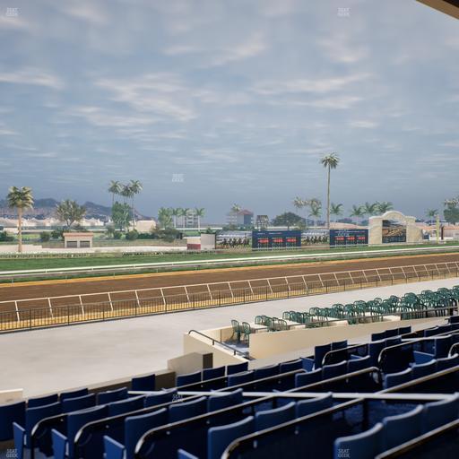 Del Mar Thoroughbred Club - Section Stretch Run Box 66 D Lvl 2 Seat View