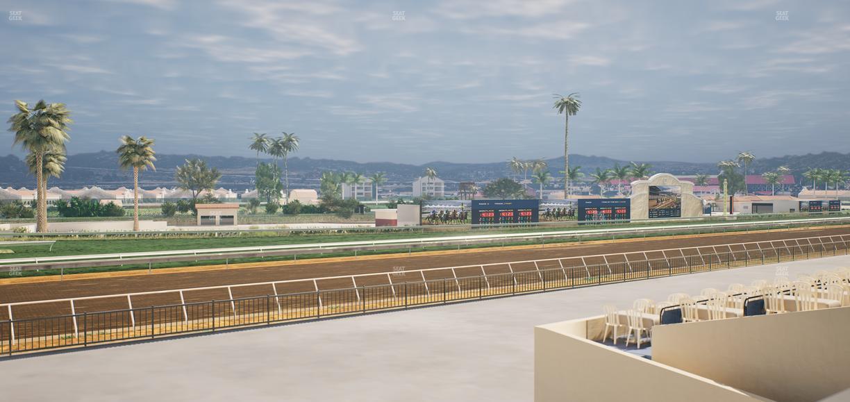 Del Mar Thoroughbred Club - Section Stretch Run Box 67 A Lvl 2 Seat View