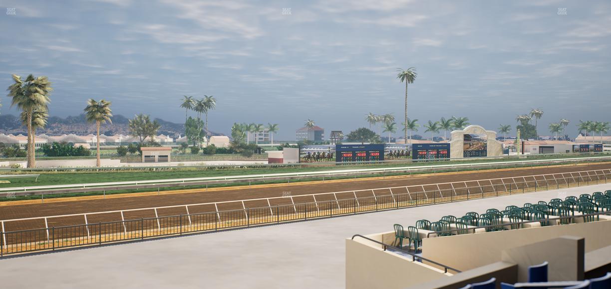Del Mar Thoroughbred Club - Section Stretch Run Box 67 B Lvl 2 Seat View