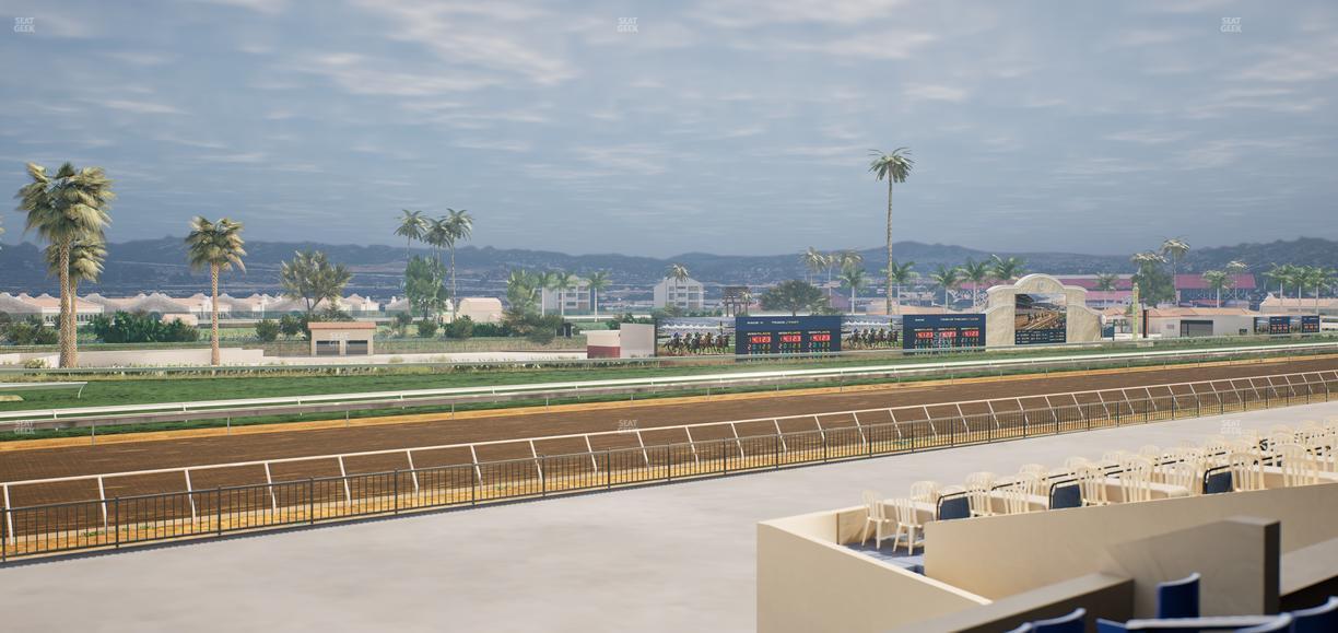Del Mar Thoroughbred Club - Section Stretch Run Box 67 B Lvl 2 Seat View