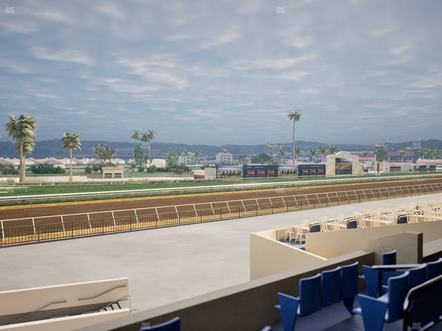 Del Mar Thoroughbred Club - Section Stretch Run Box 67 B Lvl 2 Seat View