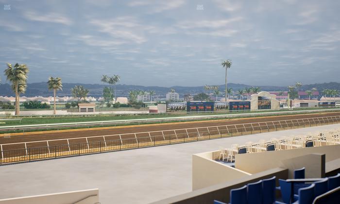 Del Mar Thoroughbred Club - Section Stretch Run Box 67 B Lvl 2 Seat View