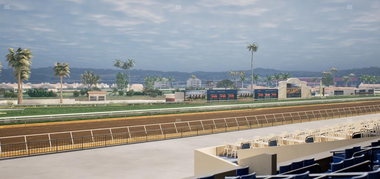 Del Mar Thoroughbred Club - Section Stretch Run Box 67 C Lvl 2 Seat View