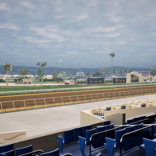 Del Mar Thoroughbred Club - Section Stretch Run Box 67 C Lvl 2 Seat View