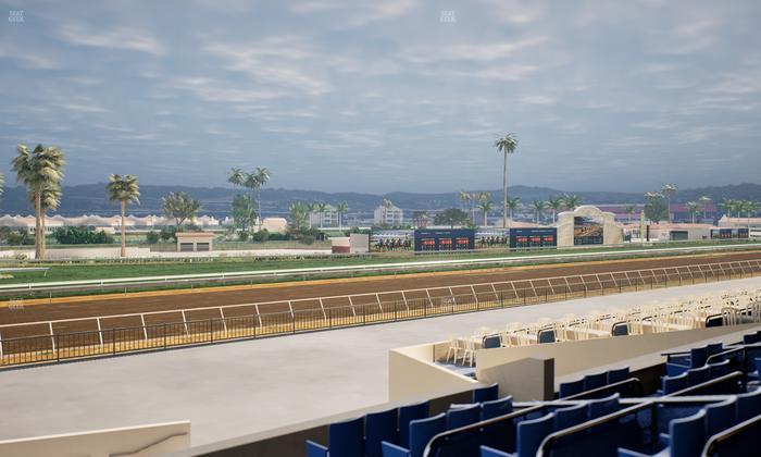 Del Mar Thoroughbred Club - Section Stretch Run Box 67 C Lvl 2 Seat View