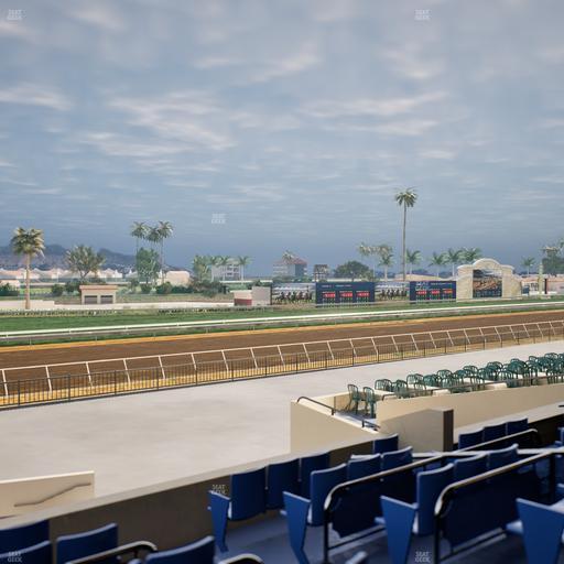 Del Mar Thoroughbred Club - Section Stretch Run Box 67 C Lvl 2 Seat View