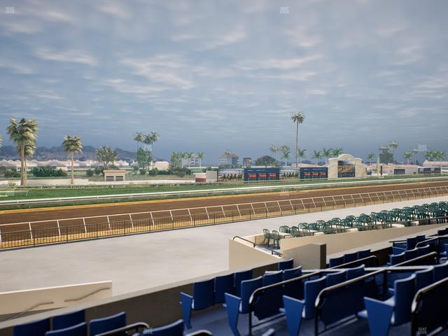 Del Mar Thoroughbred Club - Section Stretch Run Box 67 C Lvl 2 Seat View