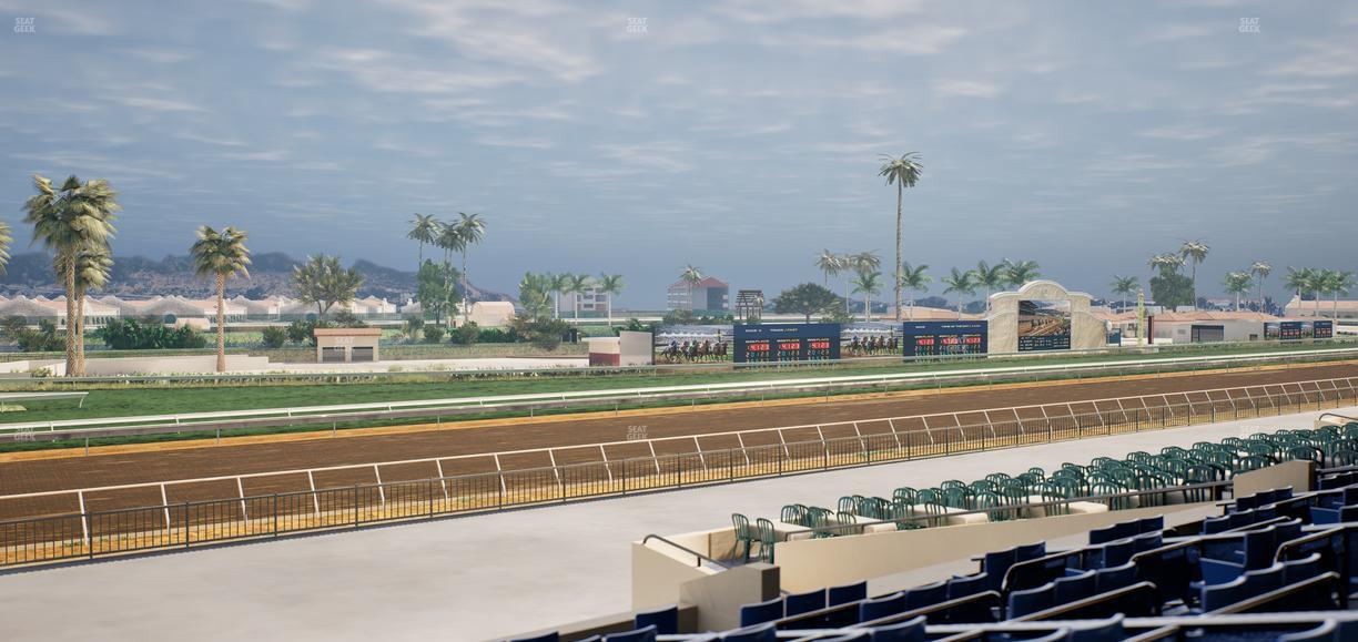Del Mar Thoroughbred Club - Section Stretch Run Box 67 D Lvl 2 Seat View